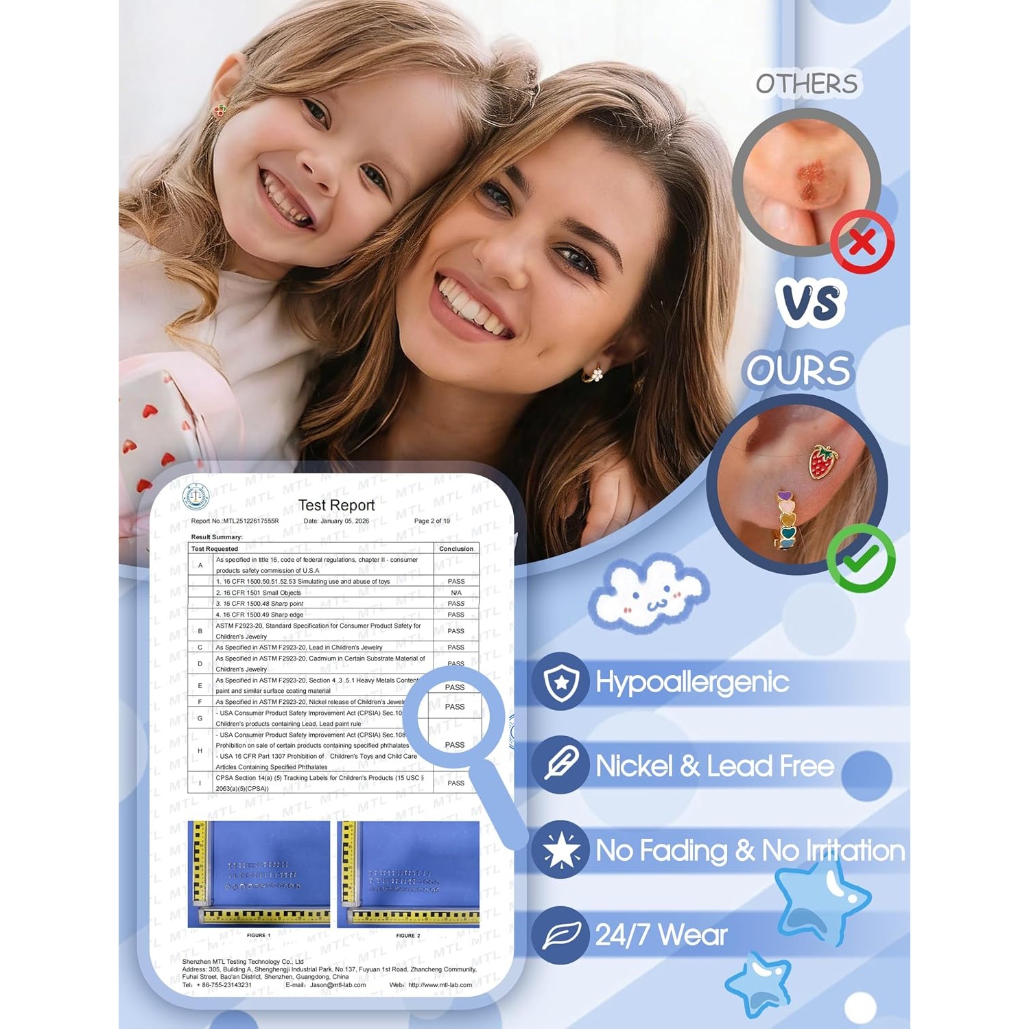 FASACCO 1 paar vergulde, hypoa - Body Jewelry Surgical Steel recensie en prijs