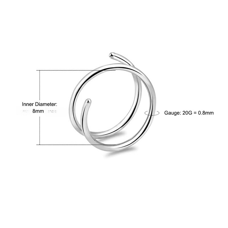 6 stuks/set, 20G, neusring van - Body Jewelry Surgical Steel recensie en prijs