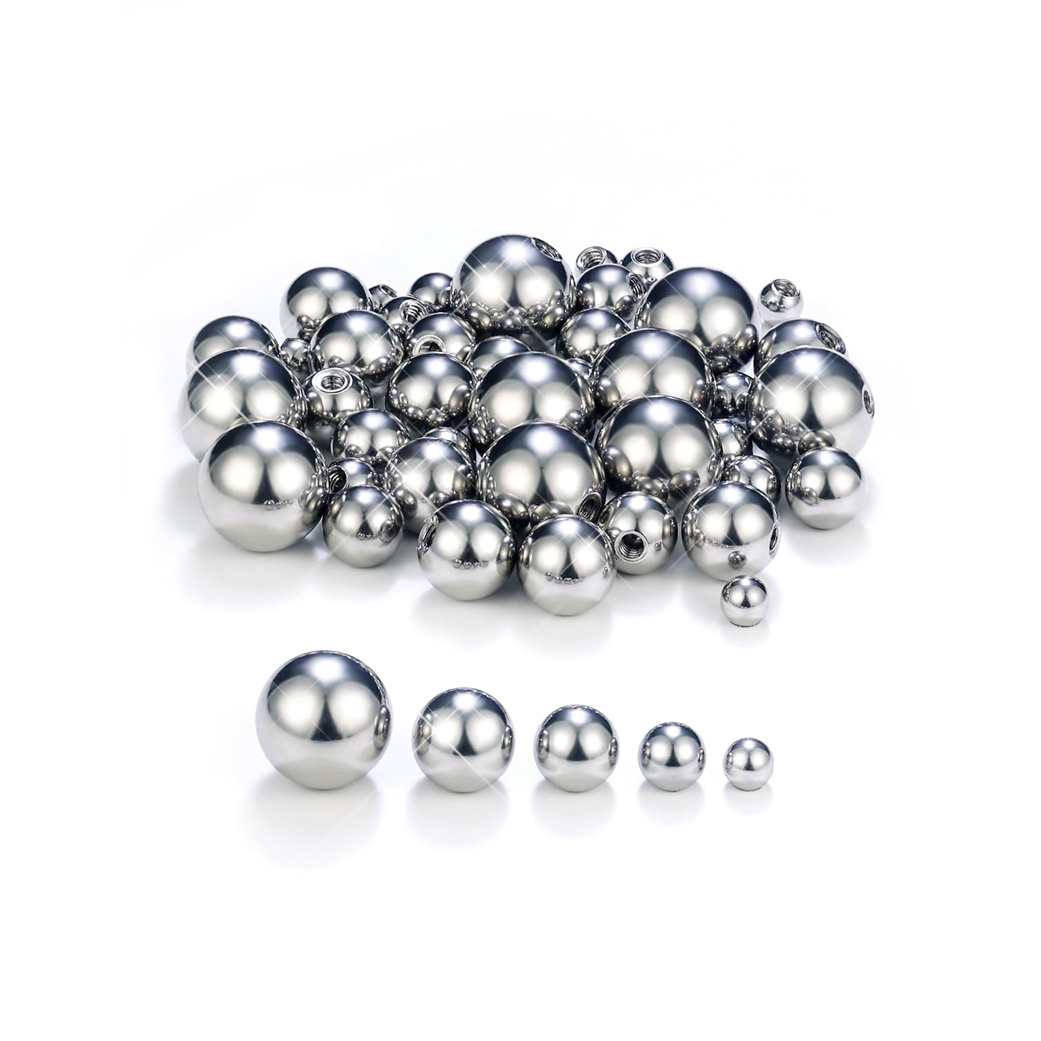 14G 3mm 4mm 5mm 6mm 8mm Extern - Body Jewelry Replacement Ball recensie en prijs