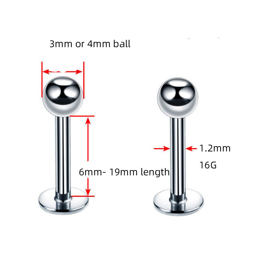 2 stuks 316L chirurgisch staal - Body Jewelry Surgical Steel recensie en prijs