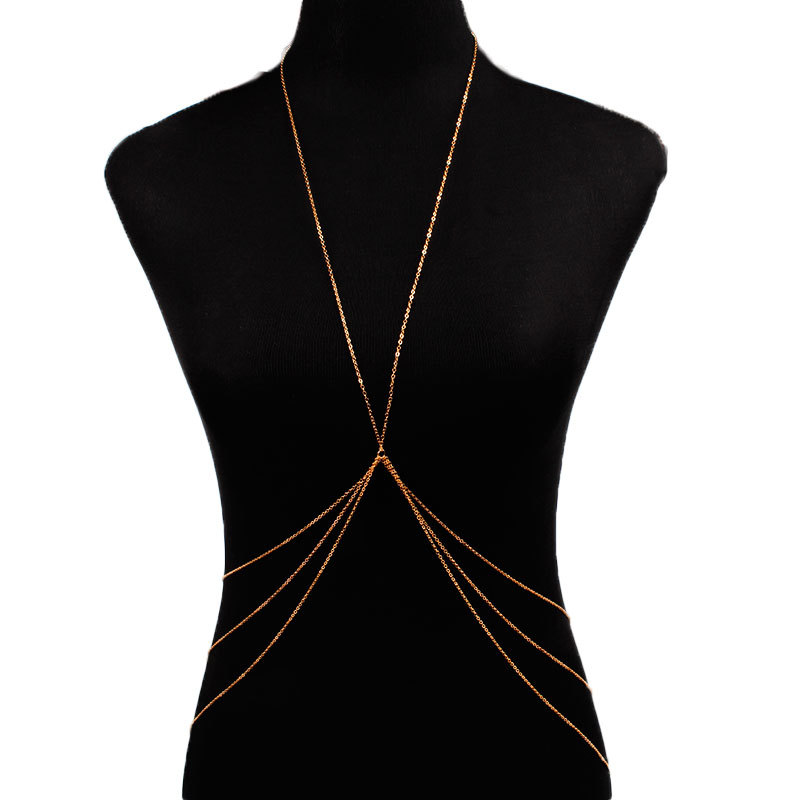 Nieuwe Eenvoudige Stijl Kettin - Body Jewelry Necklace recensie en prijs