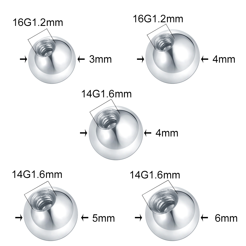 10Pcs Staal Piercing Ballen Cz - Body Jewelry Replacement Ball recensie en prijs