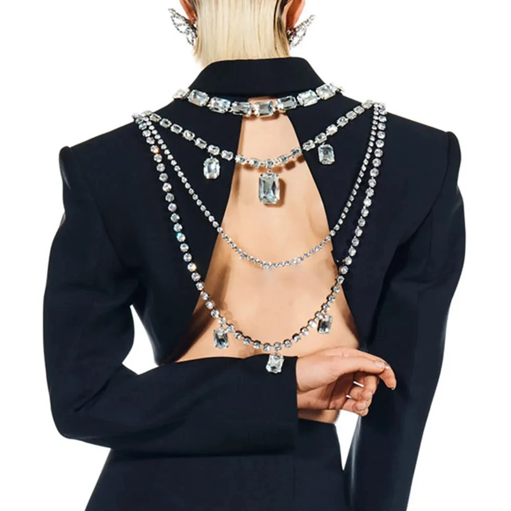 Glans Strass Lange Kwastje Rug - Body Jewelry Retainers recensie en prijs