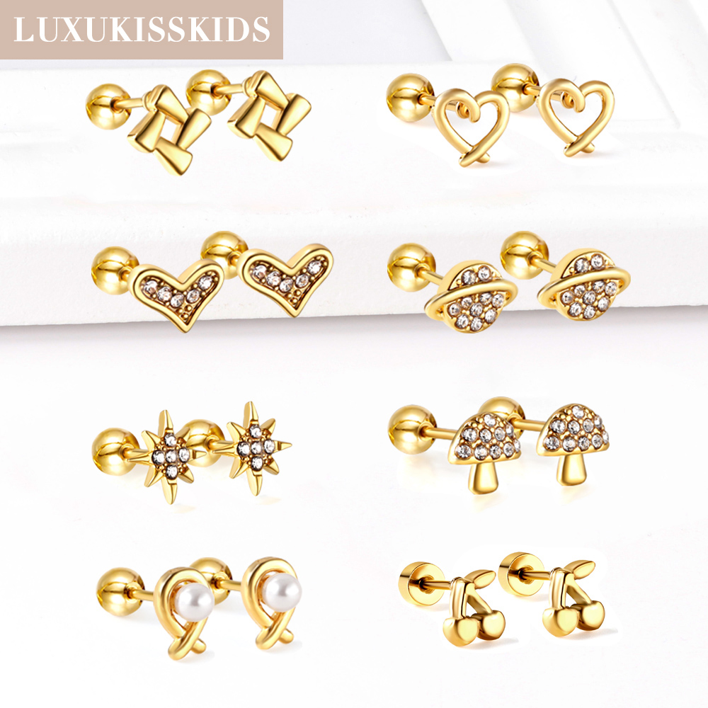 LUXUKISSKIDS 1 paar kleine oor - Body Jewelry Surgical Steel recensie en prijs